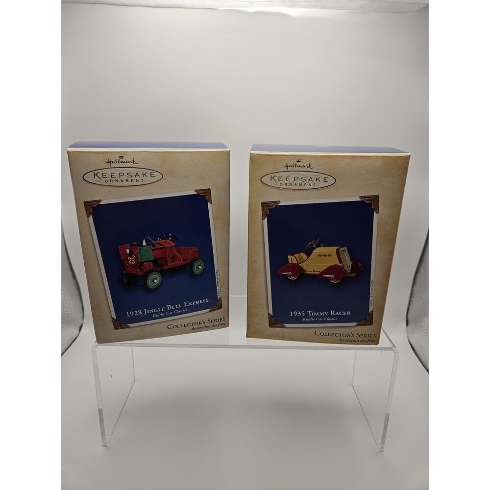"KIDDEE CAR CLASSICS" Hallmark‎ / 1935 Timmy Racer / 1928 Jingle Bell Express